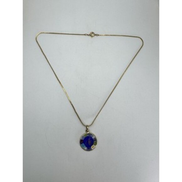 Vintage Antica Murrina Murano Millefiori Initial C Gold Tone  17" Long - Picture 6 of 8